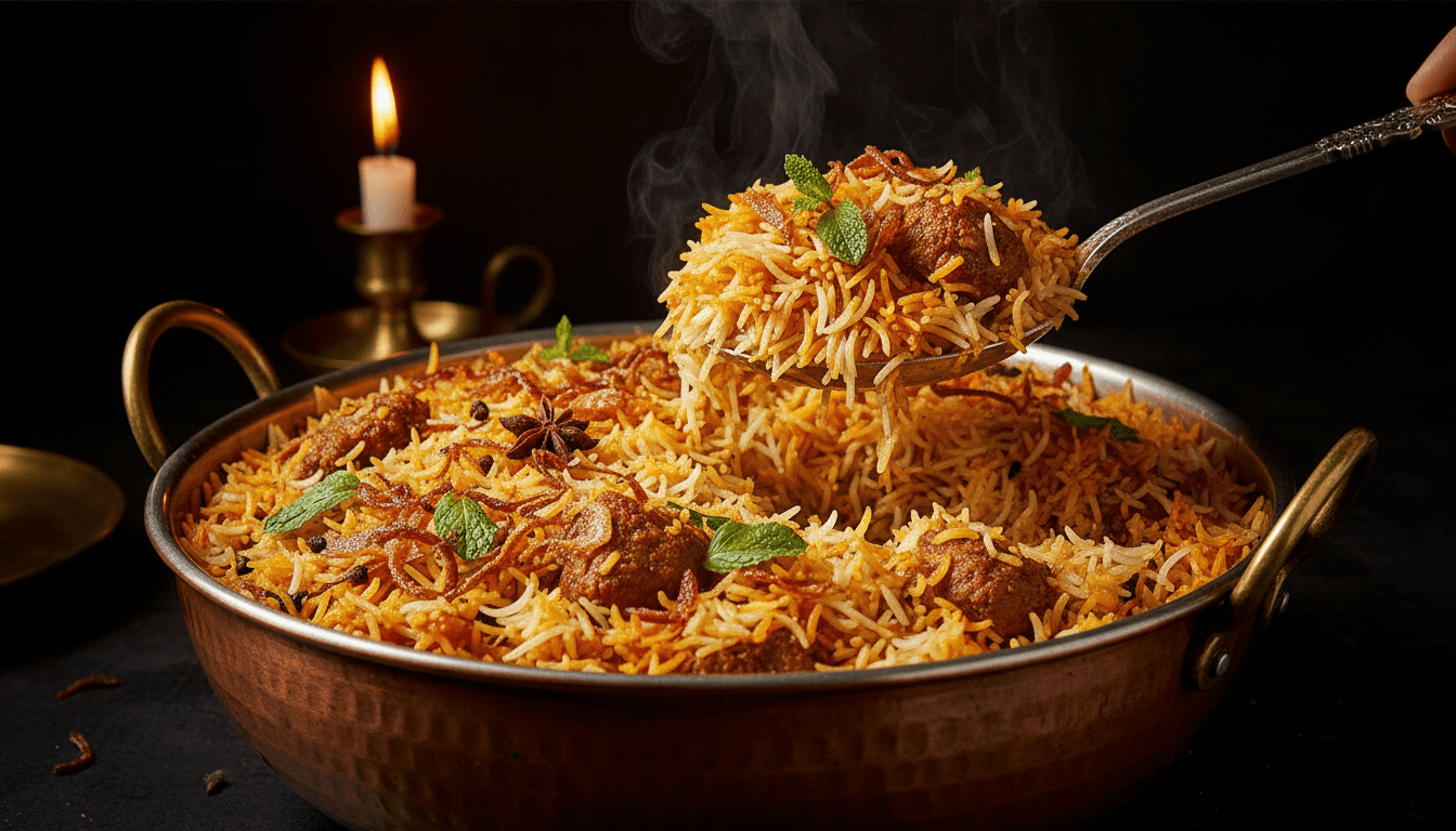 Flavorful biryanis